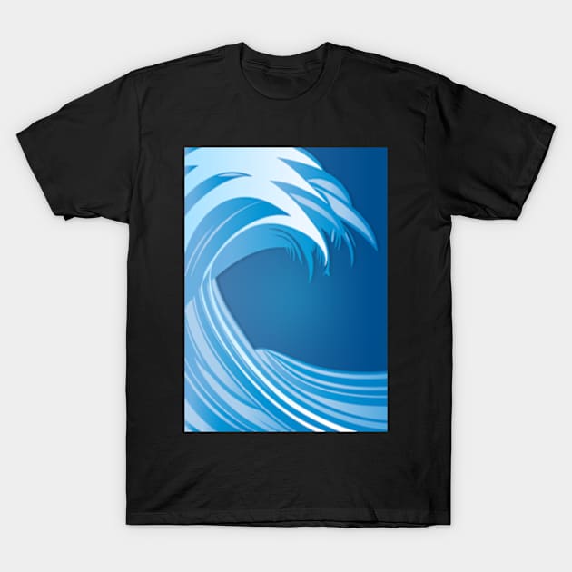 Big Wave T-Shirt by ArtFactoryAI